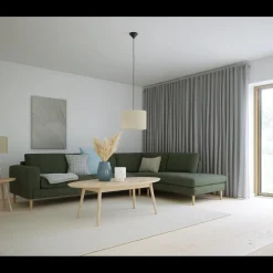 Discount ILVA Nyland højrevendt hjørnesofa med pufafslutning