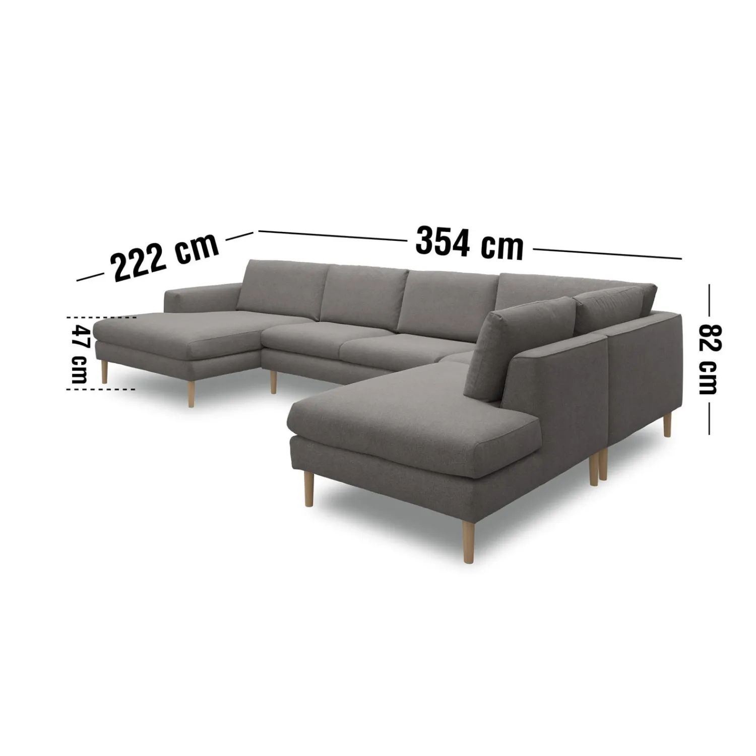 New ILVA Nyland venstrevendt hjørnesofa med chaiselong