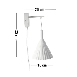 Outlet ILVA Nyra Væglampe 20 x 34,9 x 15,9 cm