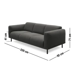 Online ILVA Parker 3 pers Sofa