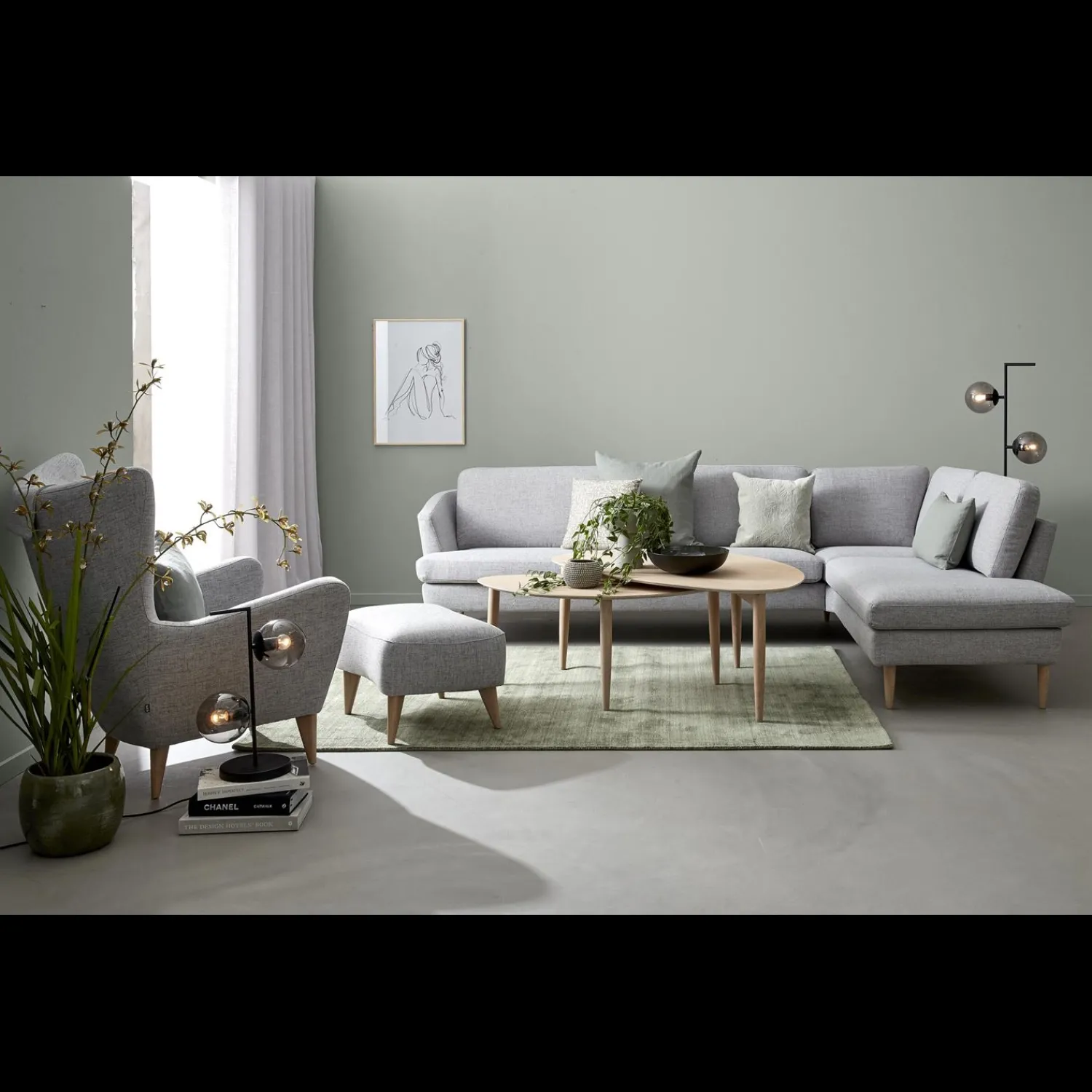 Clearance ILVA Pearl Bordlampe 50 x 15 cm