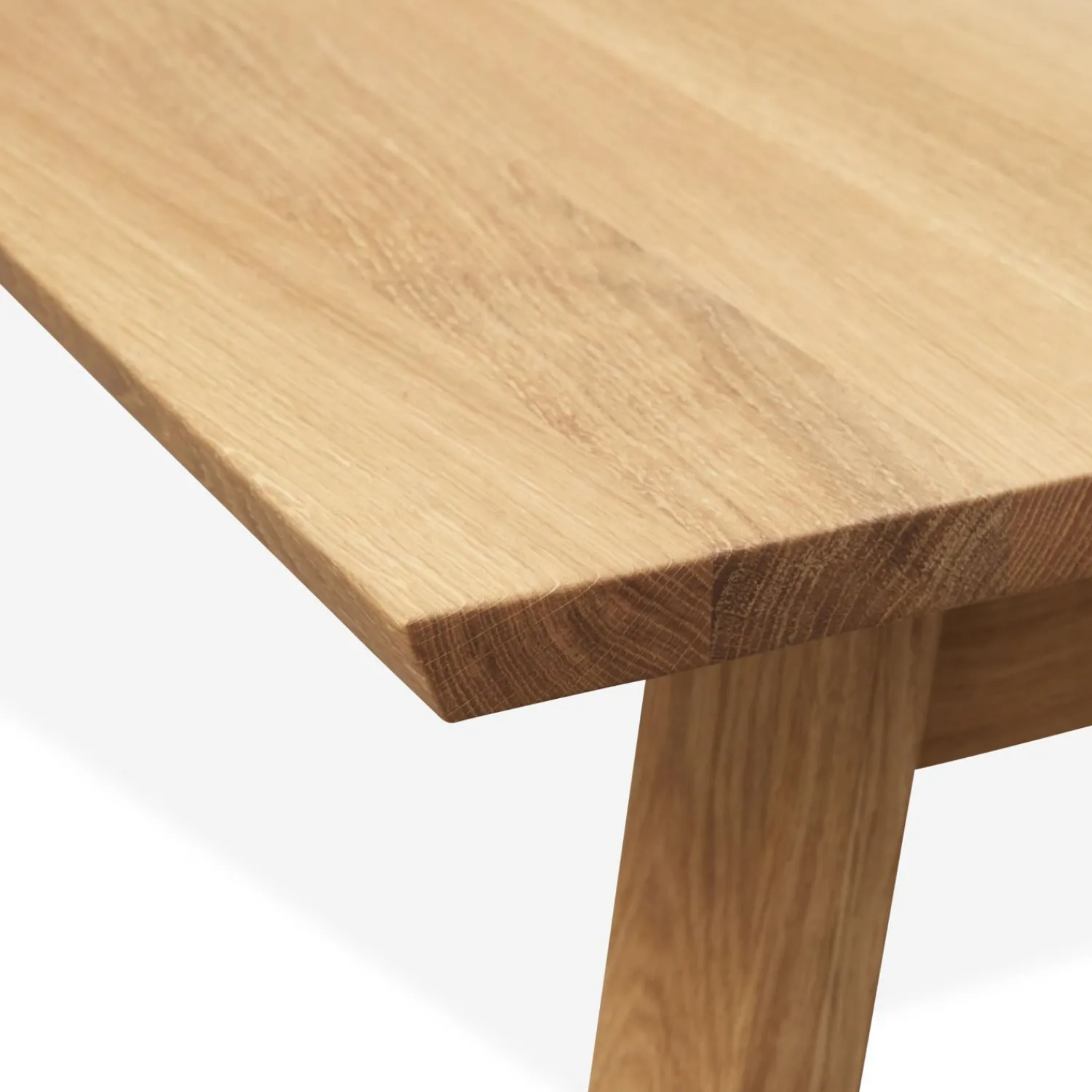 Sale ILVA Real Spisebord 200 x 95 x 75 cm, plade + ben i lyst træ