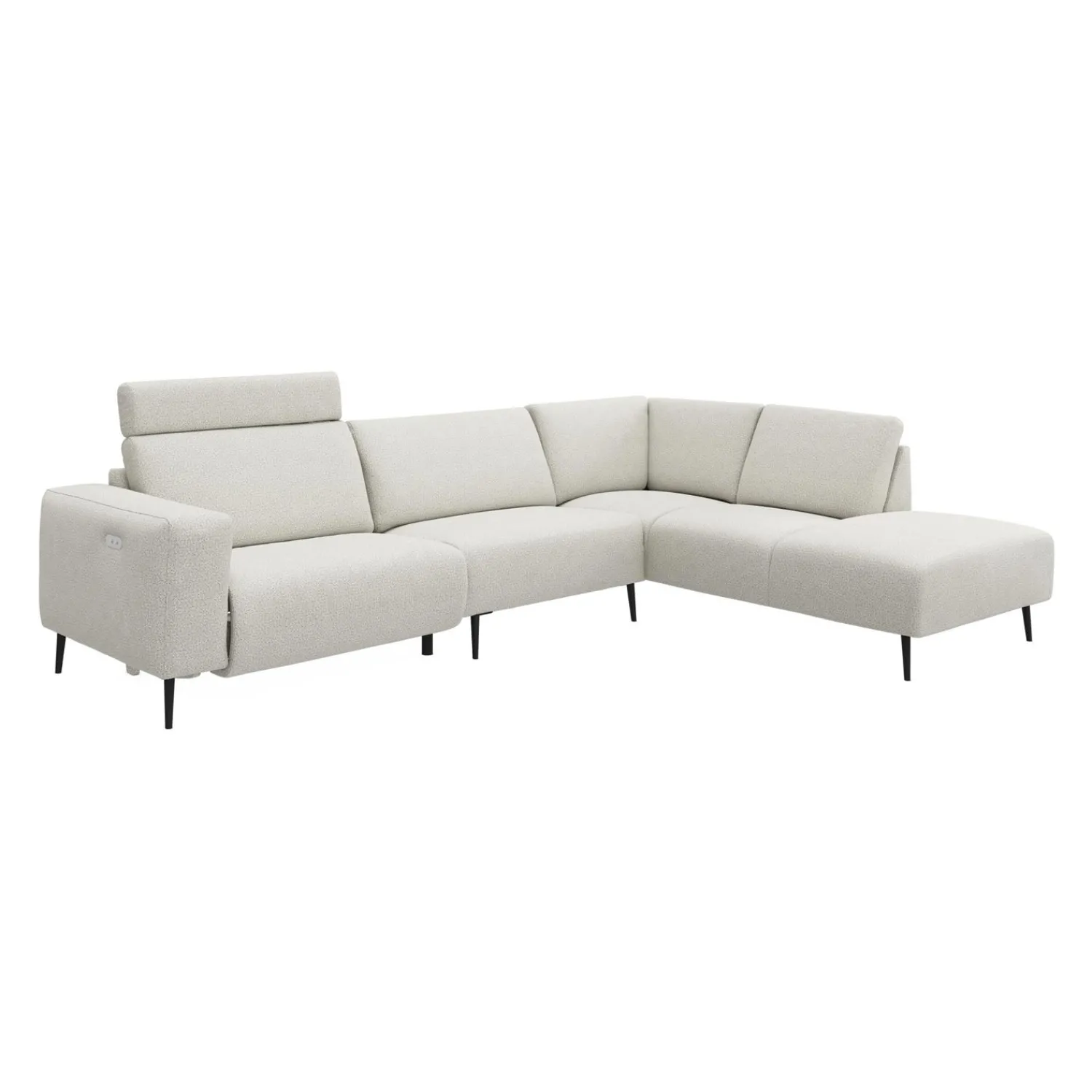 Clearance ILVA Remus højrevendt sofa med pufafslutning