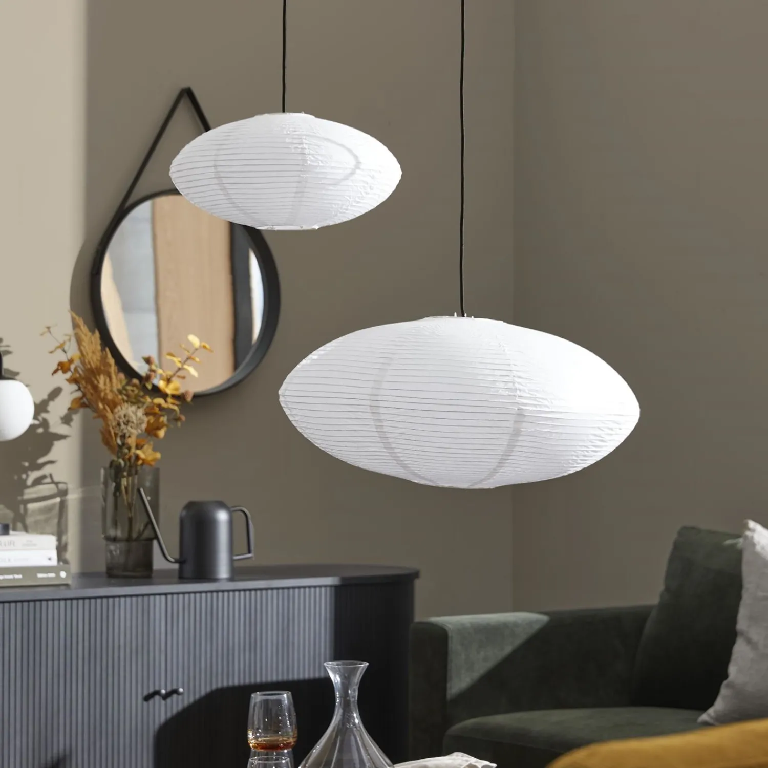 Hot ILVA Riisi oval Lampeskærm 27 x 60 cm