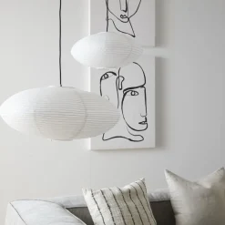 Hot ILVA Riisi oval Lampeskærm 27 x 60 cm