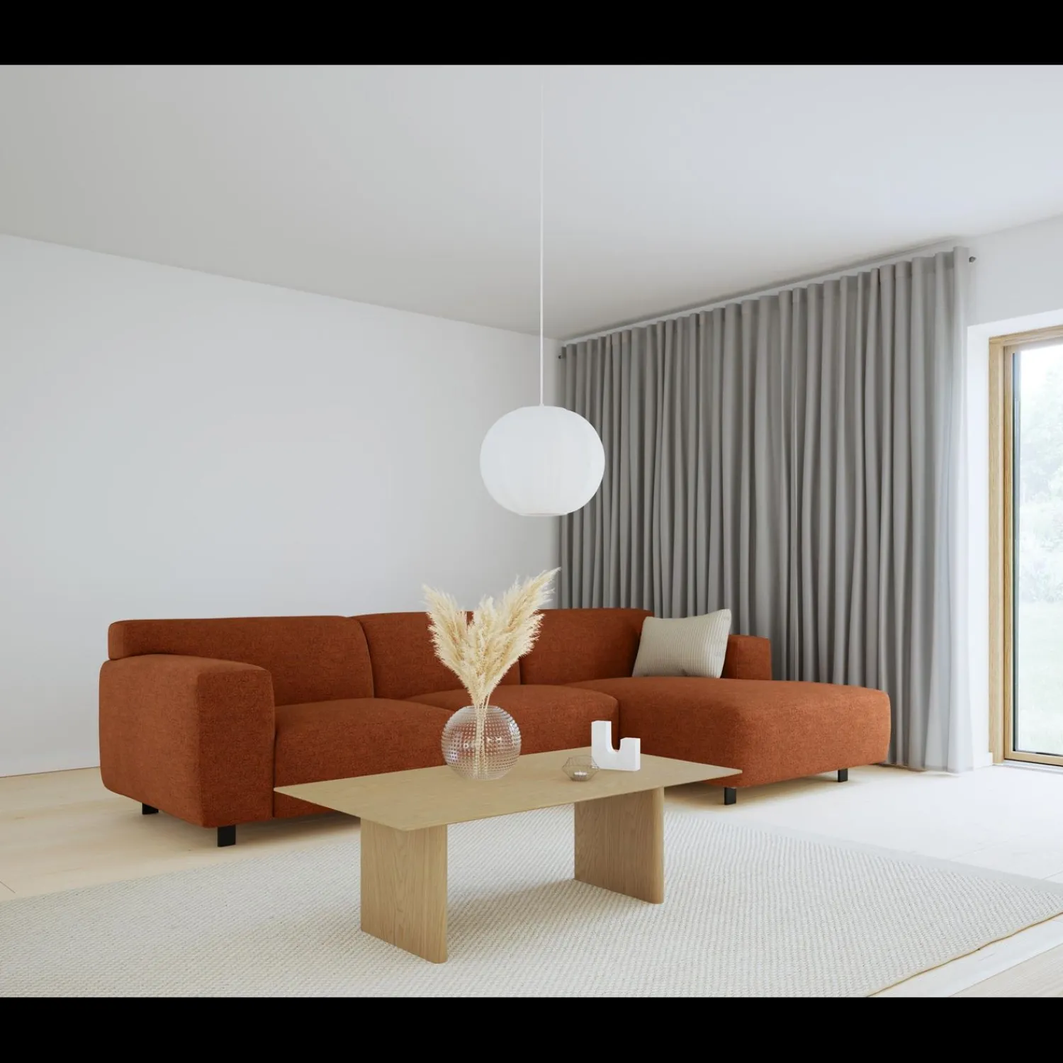 Hot ILVA Siena højrevendt sofa med chaiselong