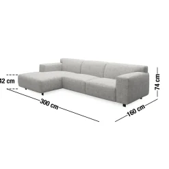 New ILVA Siena venstrevendt sofa med chaiselong
