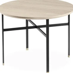 Outlet ILVA Skovby SM241/260 Sofabord med plade i lyst træ + sort stel