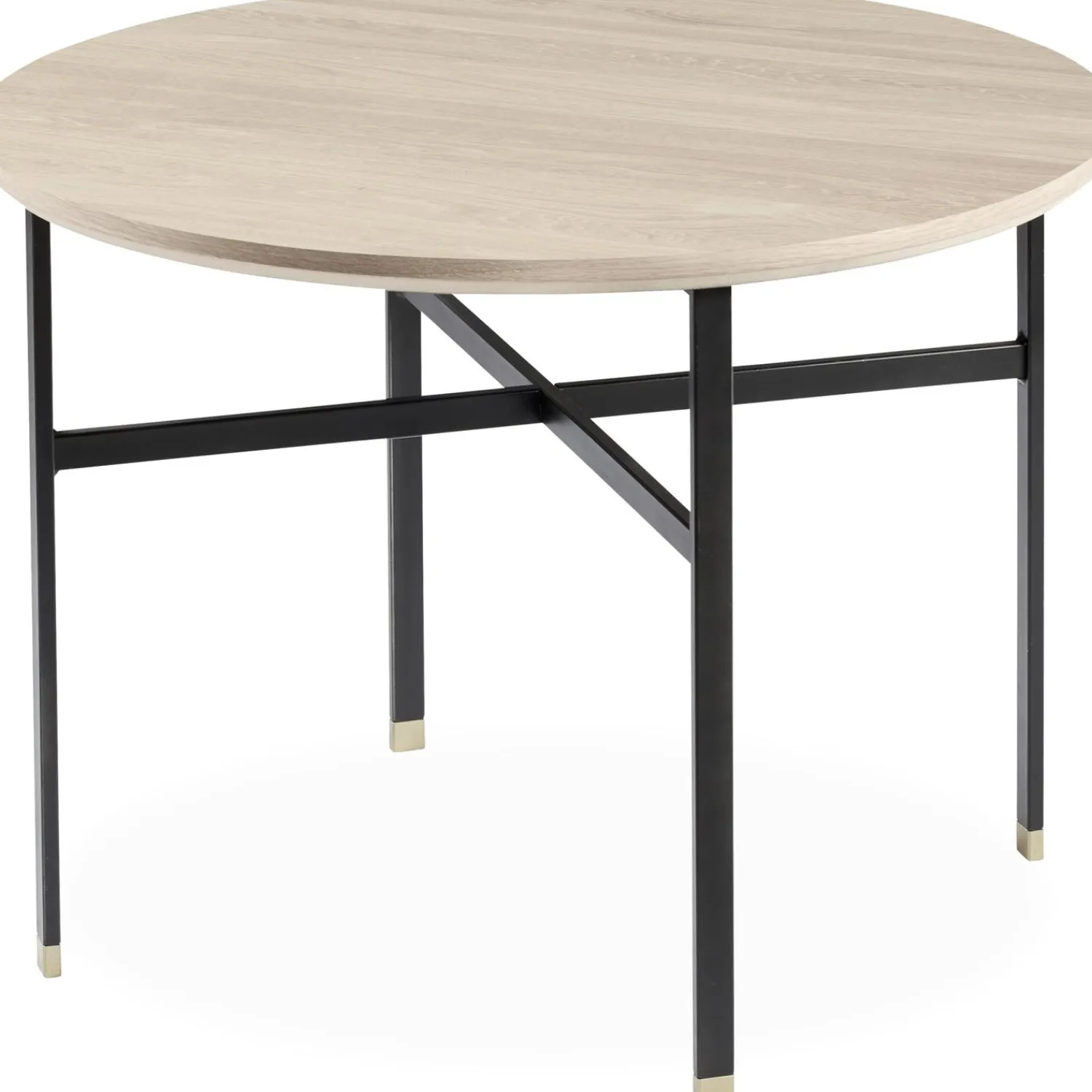 Outlet ILVA Skovby SM241/260 Sofabord med plade i lyst træ + sort stel