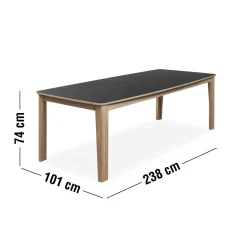 Discount ILVA Skovby SM108 Spisebord 238 x 101 x 74 cm