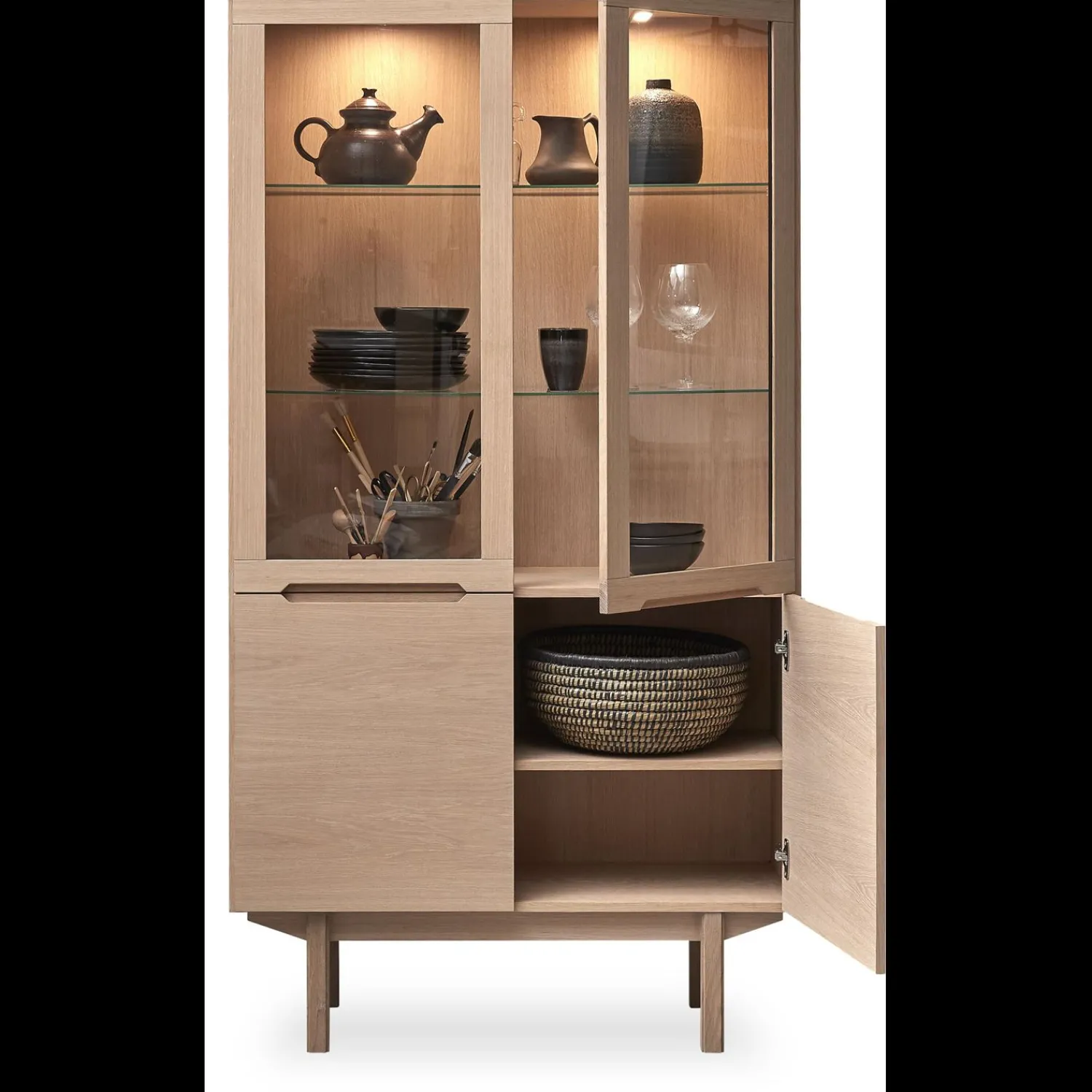 Discount ILVA Skovby Wales SM307 Vitrineskab