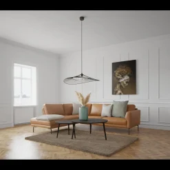 Outlet ILVA Springfield venstrevendt hjørnesofa med pufafslutning