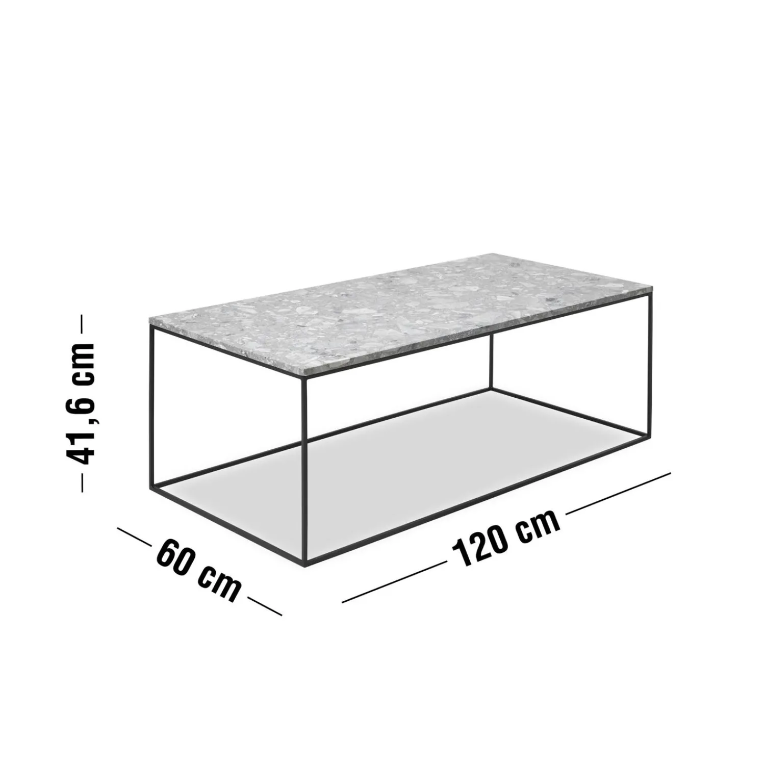 Hot ILVA Square Sofabord 120 x 41,6 x 60 cm