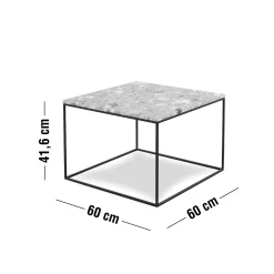 Discount ILVA Square Sofabord 60 x 41,6 x 60 cm