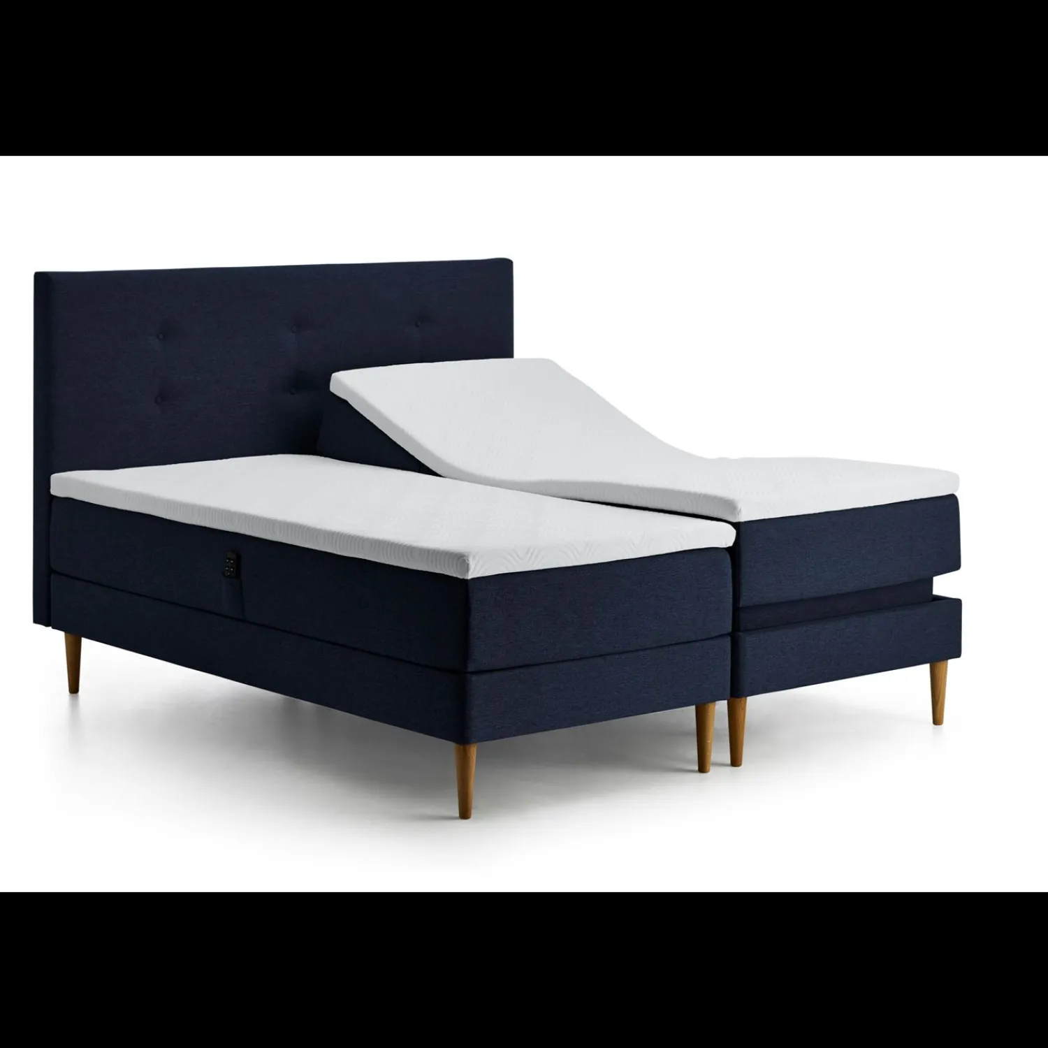 New ILVA Tempur Relaxation Adj Inkl. Tempur Topper One, 180x210 cm bokselevationsseng
