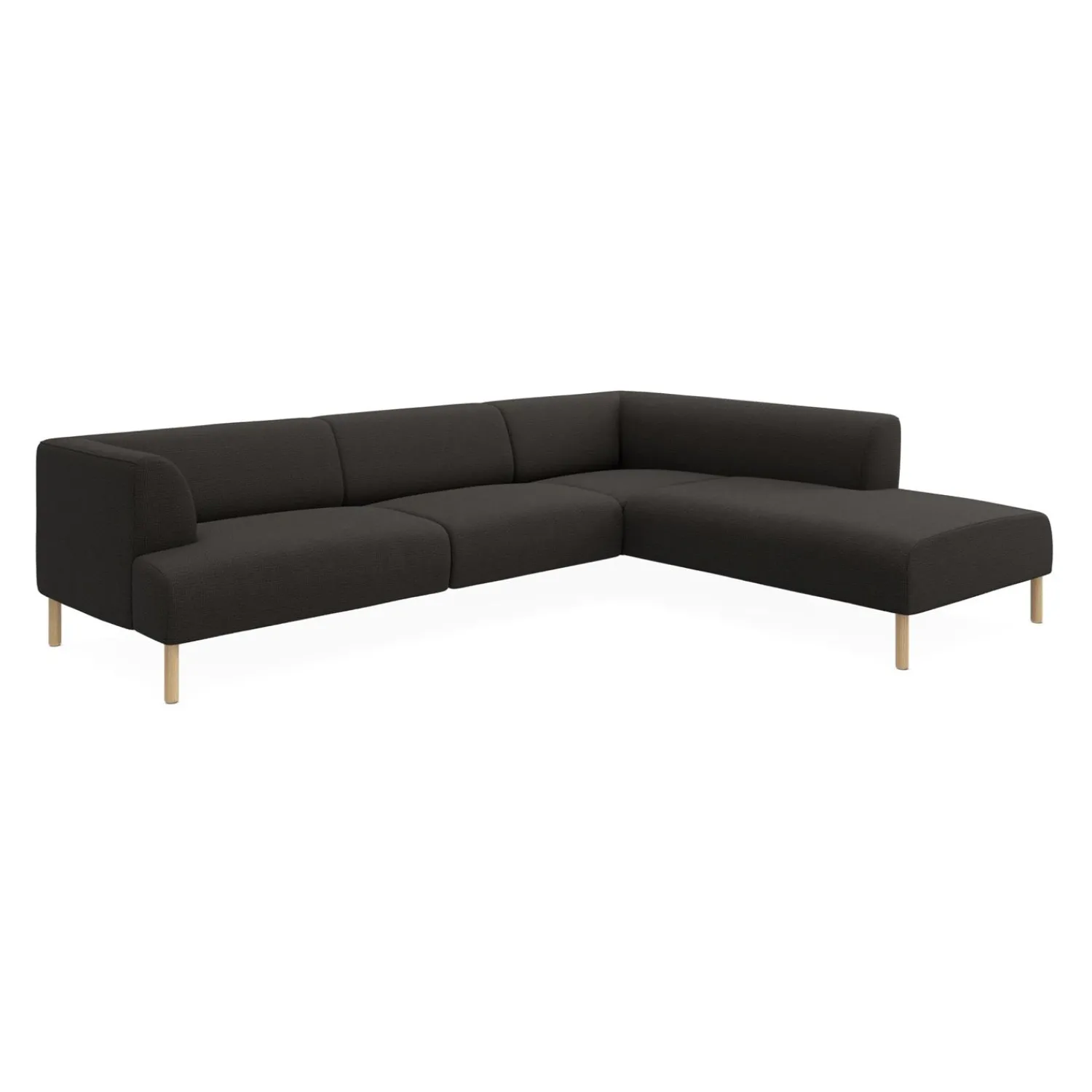 Outlet ILVA Teron højrevendt sofa med pufafslutning