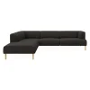 Clearance ILVA Teron venstrevendt sofa med pufafslutning