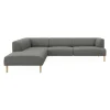 Hot ILVA Teron venstrevendt sofa med pufafslutning