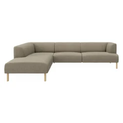 Best ILVA Teron venstrevendt sofa med pufafslutning
