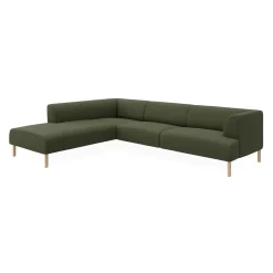Sale ILVA Teron venstrevendt sofa med pufafslutning