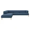 Clearance ILVA Teron venstrevendt sofa med pufafslutning