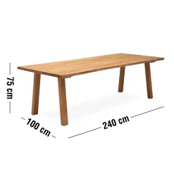 ILVA Timber 200 x 100 x 74 cm Spisebord 200 x 100 x 74 cm