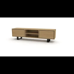 New ILVA Timber TV-møbel træ + ben sort