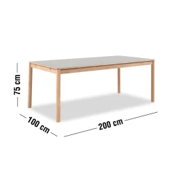 Outlet ILVA Torsby Spisebord 200 x 100 x 75 cm