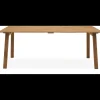 Discount ILVA True Spisebord 200 x 95 x 75 cm, plade + ben i lyst træ