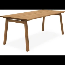 Discount ILVA True Spisebord 200 x 95 x 75 cm, plade + ben i lyst træ