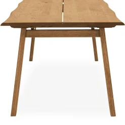 Discount ILVA True Spisebord 200 x 95 x 75 cm, plade + ben i lyst træ