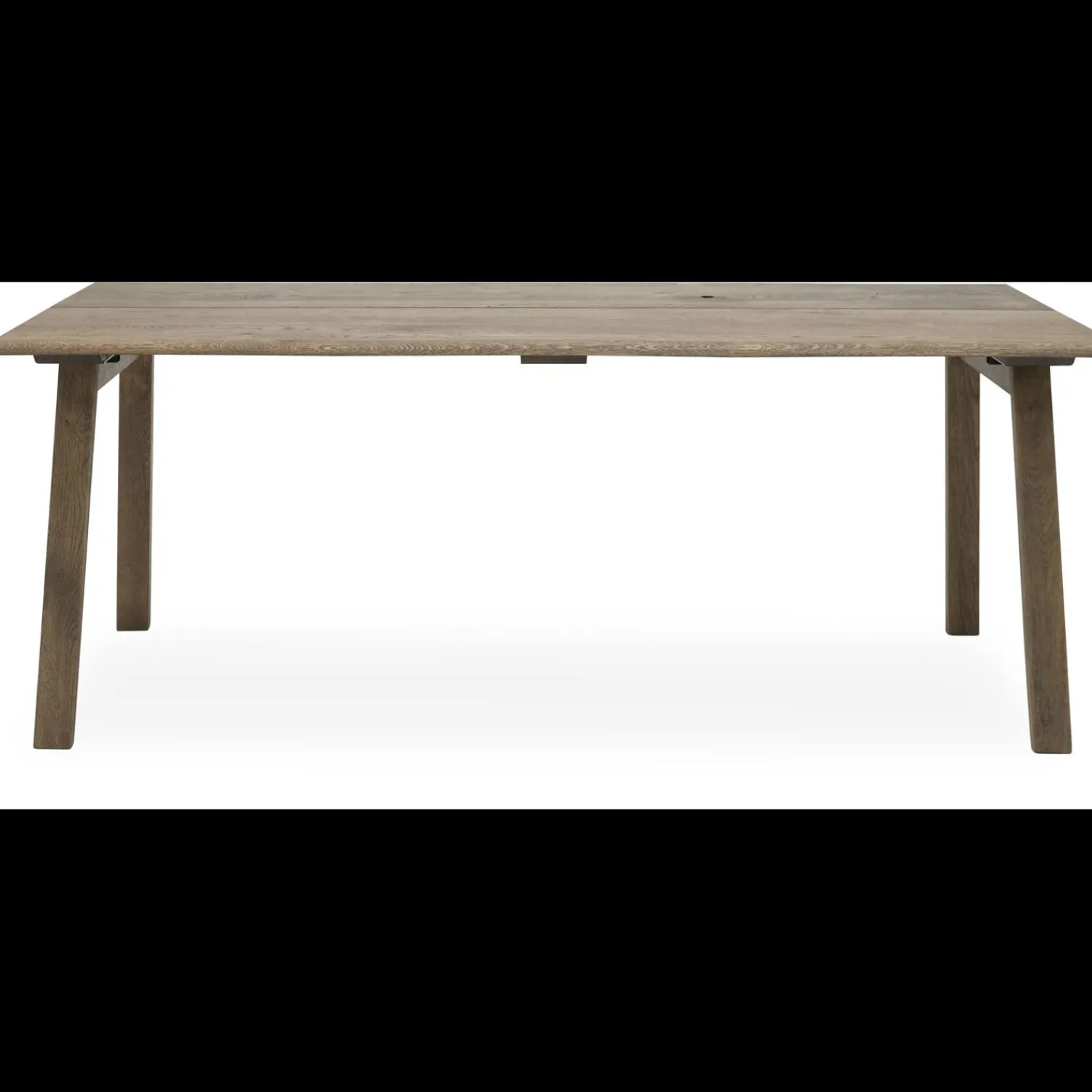 Discount ILVA True Spisebord 240 x 95 x 75 cm, plade + ben i mørkt træ