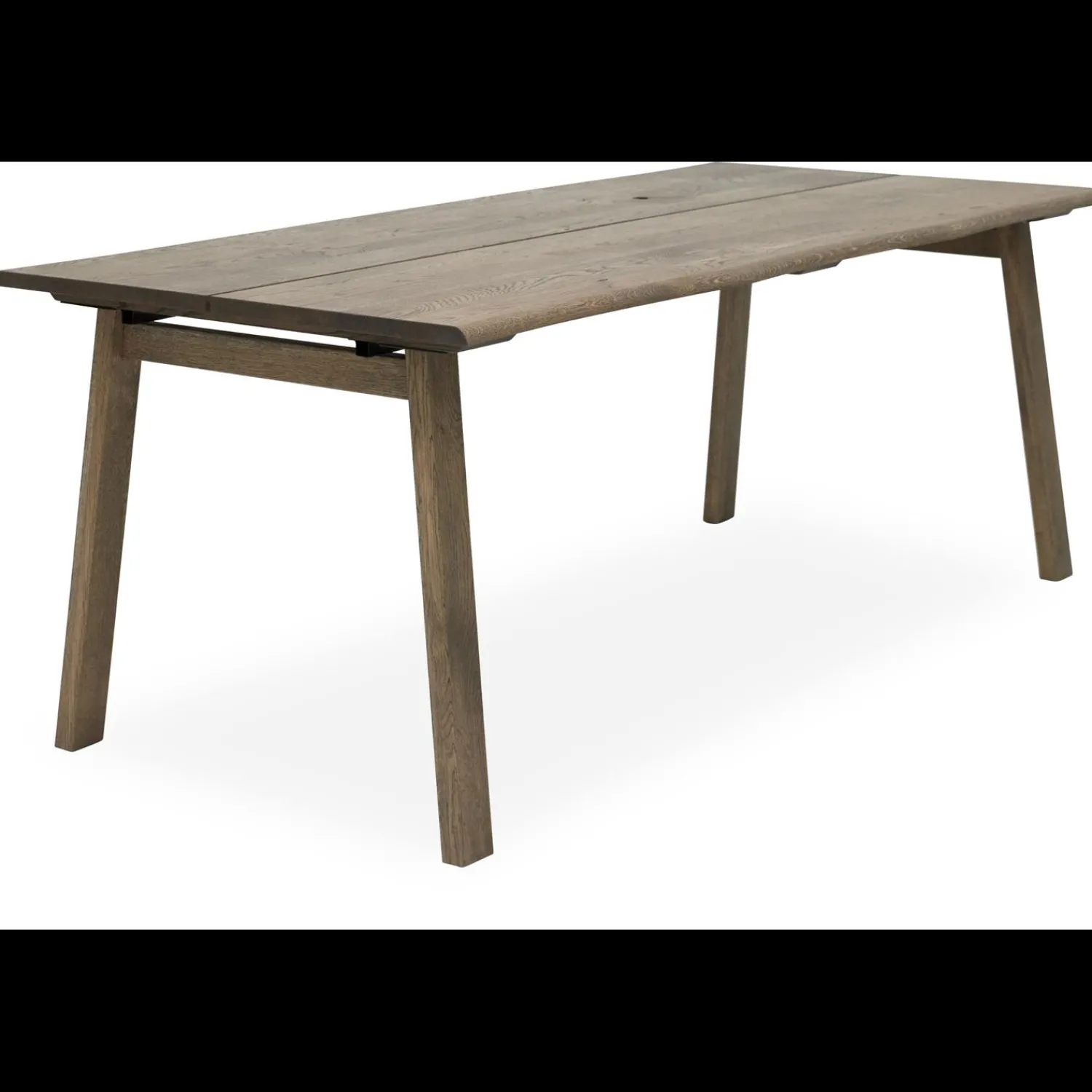 Discount ILVA True Spisebord 240 x 95 x 75 cm, plade + ben i mørkt træ