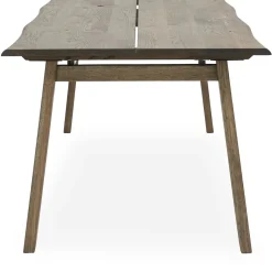 Discount ILVA True Spisebord 240 x 95 x 75 cm, plade + ben i mørkt træ
