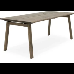 Discount ILVA True Spisebord 200 x 95 x 75 cm, plade + ben i mørkt træ