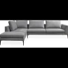 Outlet ILVA Vetland venstrevendt hjørnesofa med pufafslutning