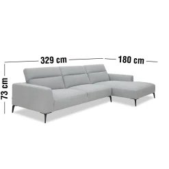 Sale ILVA Volanti højrevendt sofa med chaiselong