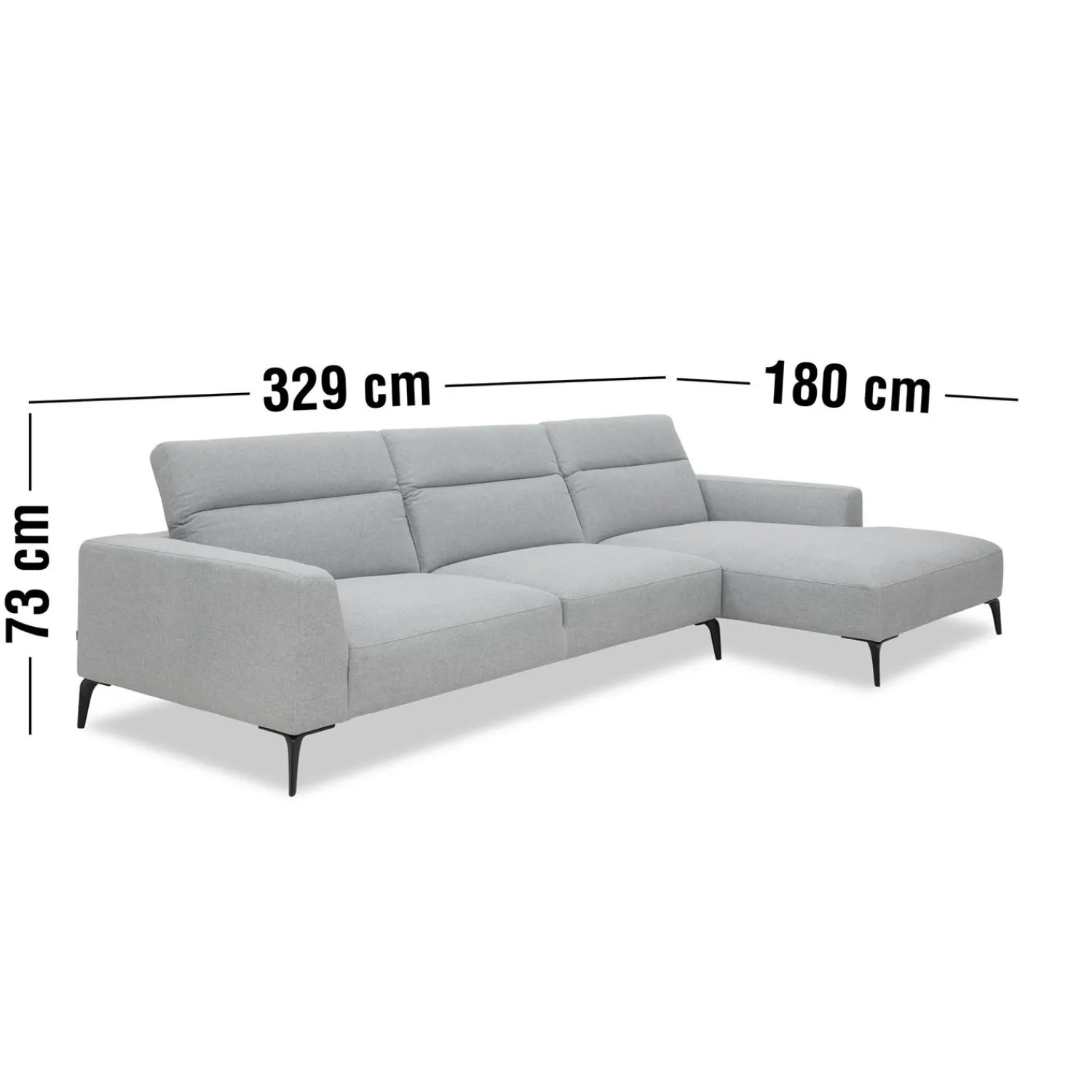 Sale ILVA Volanti højrevendt sofa med chaiselong
