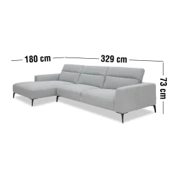 Discount ILVA Volanti højrevendt sofa med chaiselong
